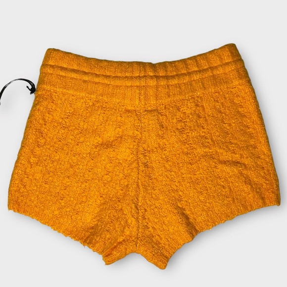 Urban Outfitters Out From Under Adeline Orange Knitted Sweater Shorts Size L - Picture 2 of 8